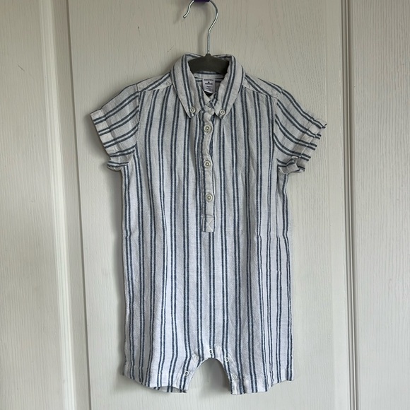Nordstrom Baby Linen Romper - Picture 1 of 5